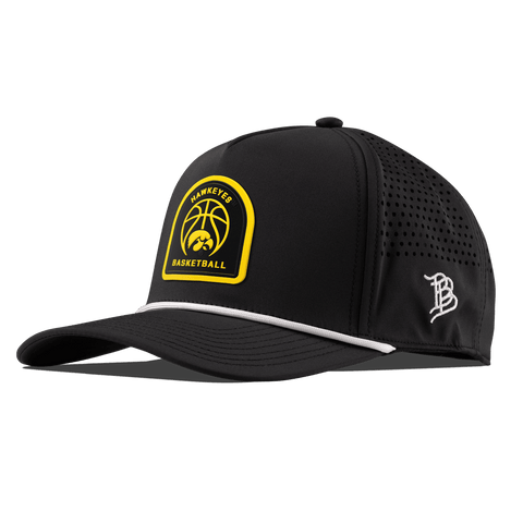 University of Iowa "Iowa Basketball" Curved 5 Panel Rope Black