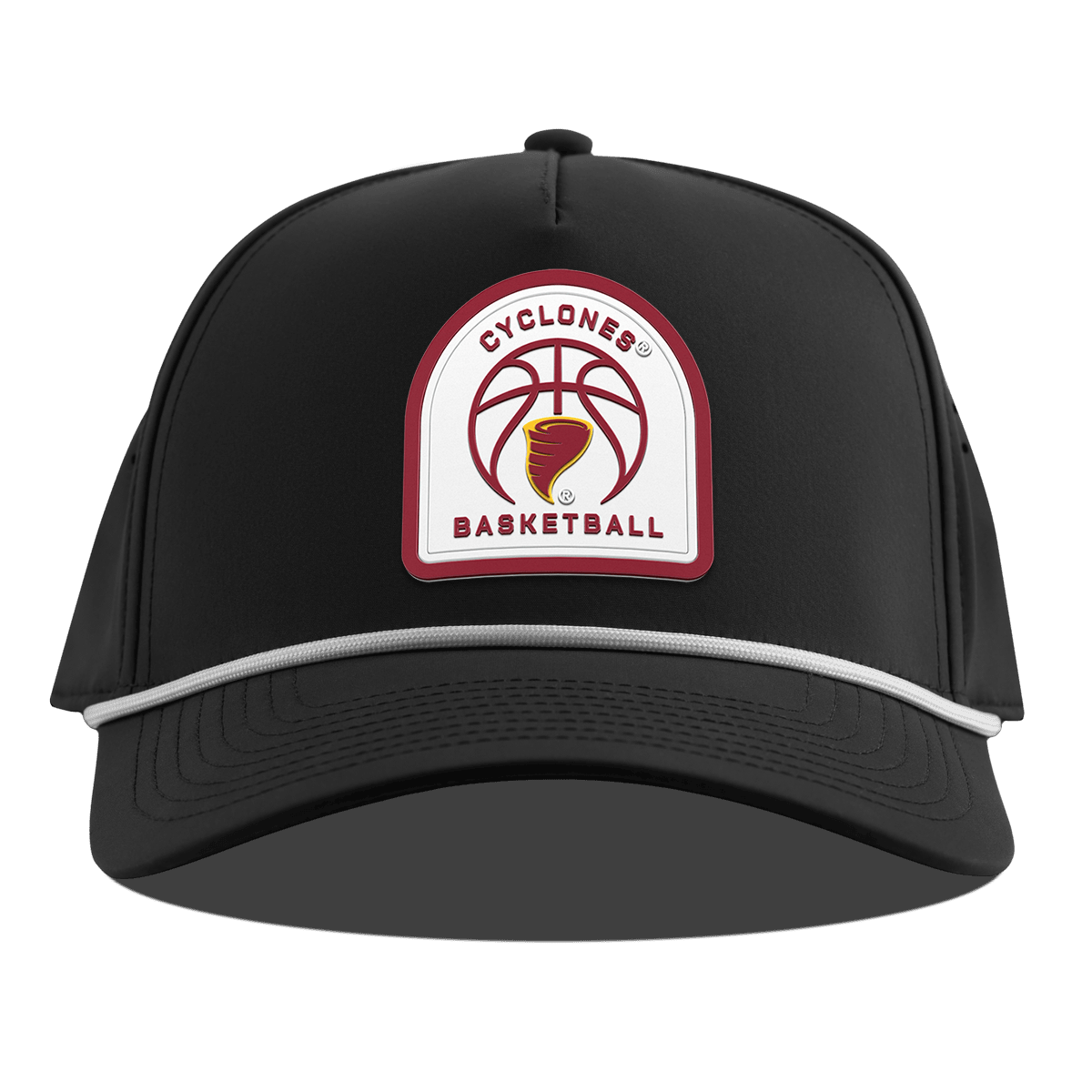 Iowa State University "Iowa State Basketball" Curved 5 Panel Rope Black