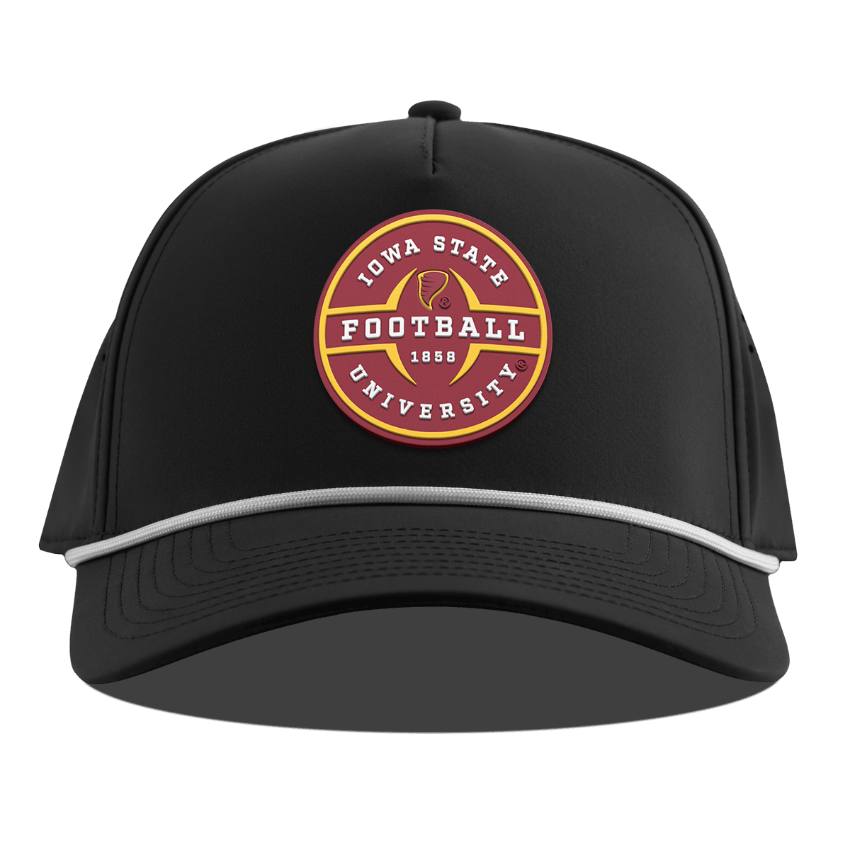 Iowa State University "Iowa State Football Legacy" Curved 5 Panel Rope Black