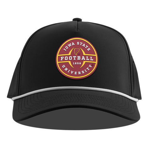 Iowa State University "Iowa State Football Legacy" Curved 5 Panel Rope Black