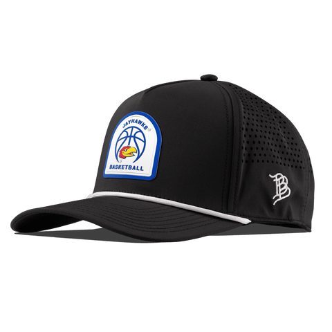 University of Kansas "Kansas Basketball" Curved 5 Panel Rope Black