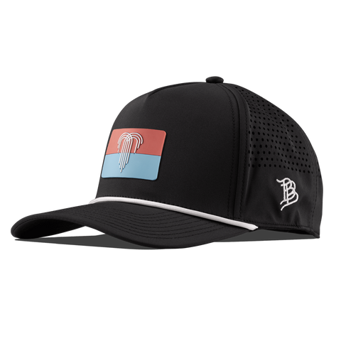 Kansas City Flag Curved 5 Panel Rope Black