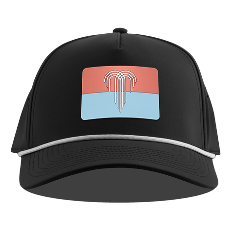 Kansas City Flag Curved 5 Panel Rope Black