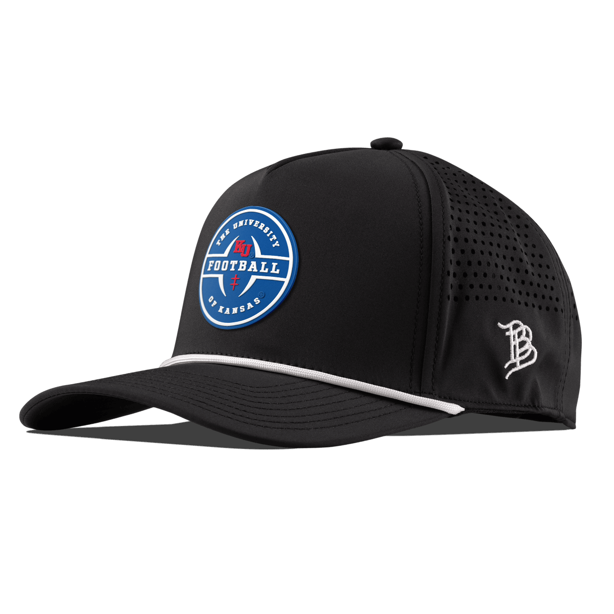 University of Kansas "Kansas Football Legacy" Curved 5 Panel Rope Black