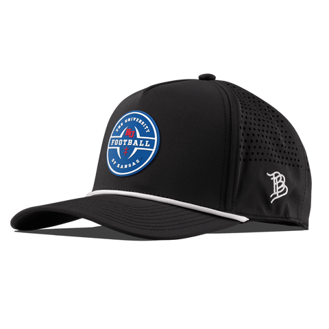 University of Kansas "Kansas Football Legacy" Curved 5 Panel Rope Black