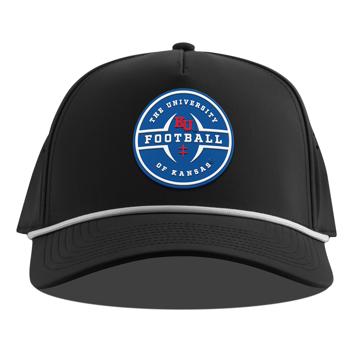 University of Kansas "Kansas Football Legacy" Curved 5 Panel Rope Black
