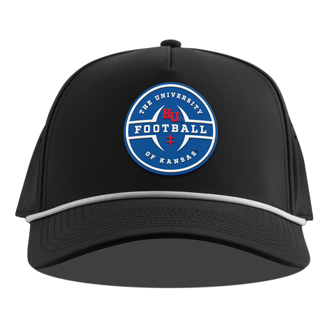 University of Kansas "Kansas Football Legacy" Curved 5 Panel Rope Black
