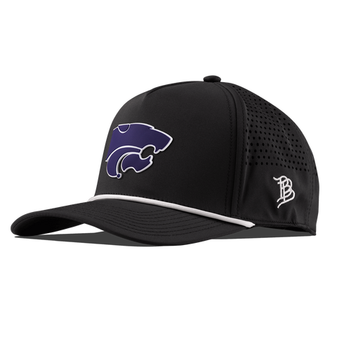 Kansas State "Kansas State Team Logo" Curved 5 Panel Rope Black/White