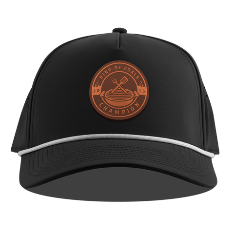 King of Coals Curved 5 Panel Rope Black 