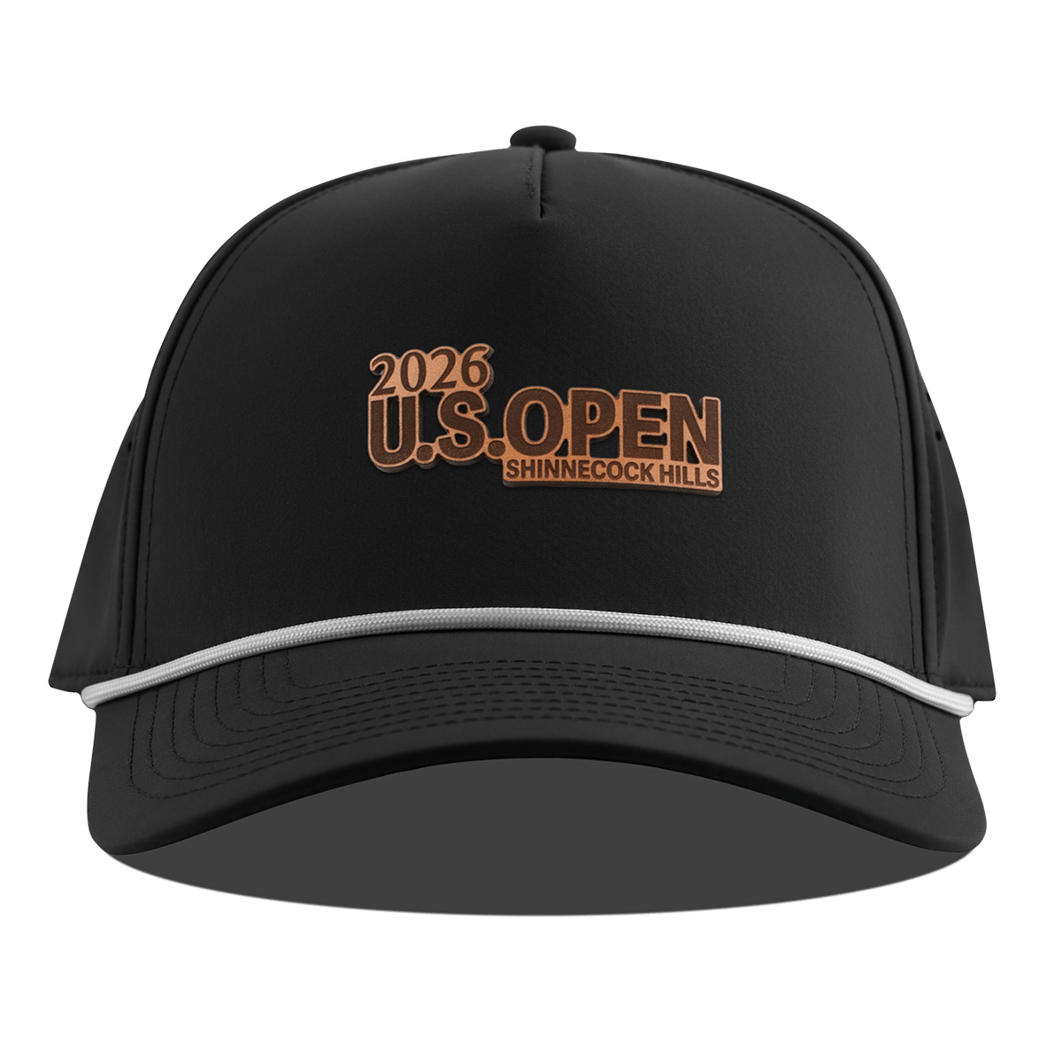 2026 U.S. Open Stacked Curved 5 Panel Rope Black
