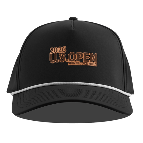 2026 U.S. Open Stacked Curved 5 Panel Rope Black