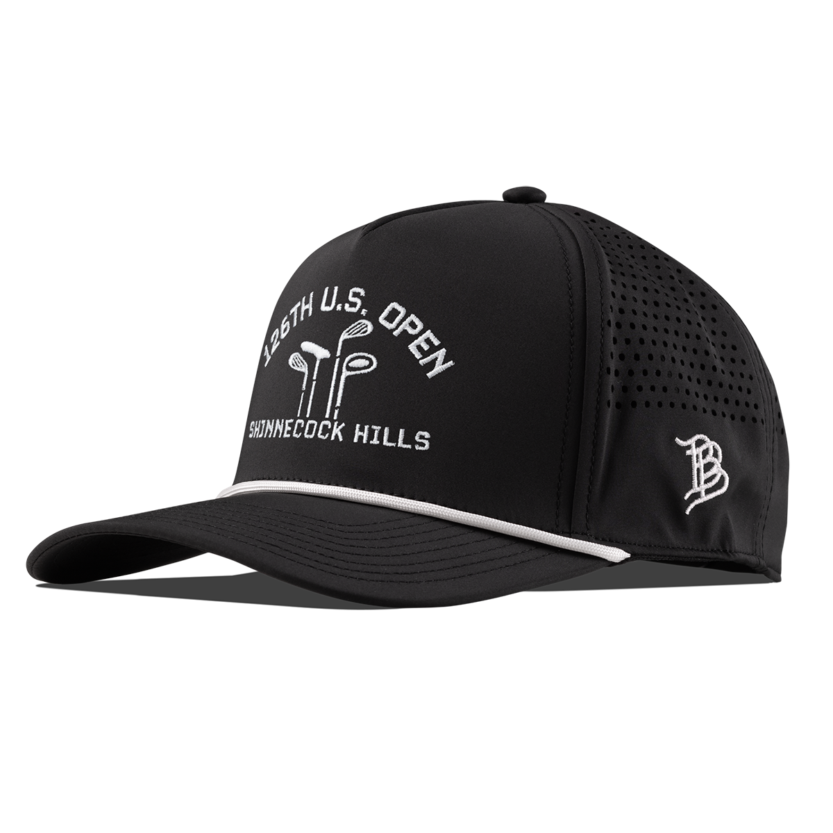 2026 U.S. Open Threaded Curved 5 Panel Rope Black