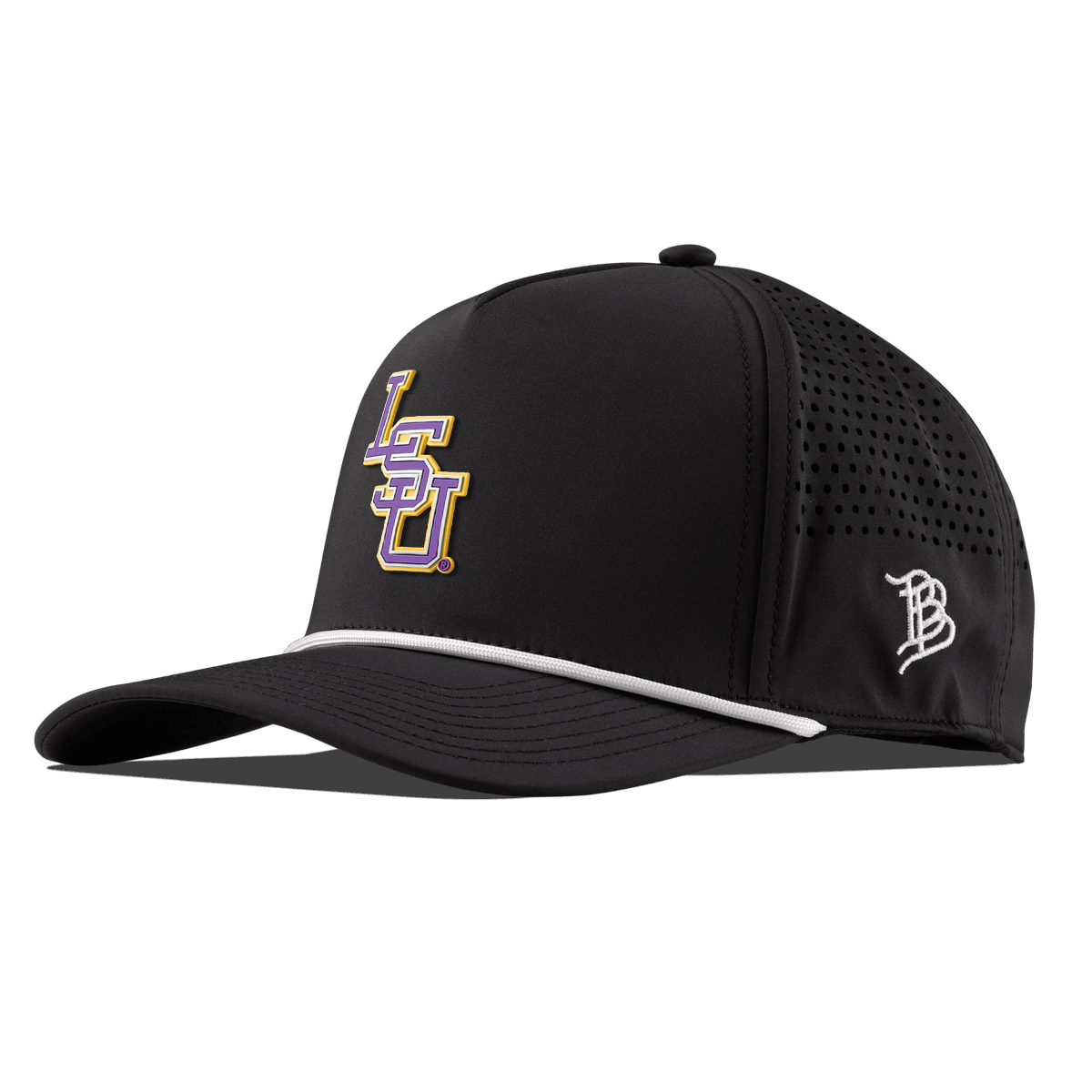 Louisiana State University "LSU Baseball" Curved 5 Panel Rope Black