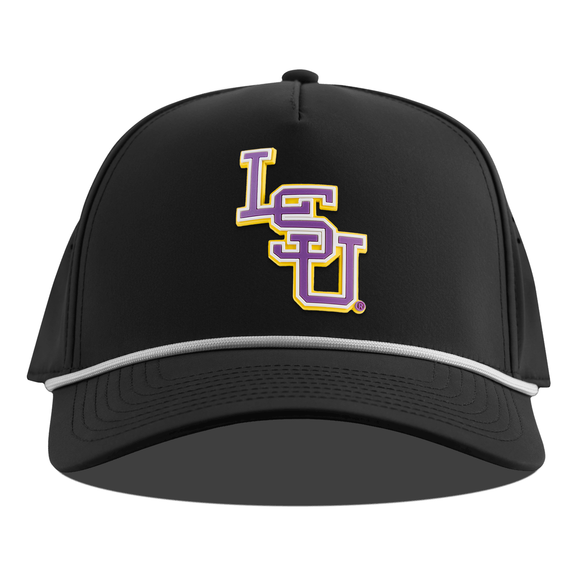 Louisiana State University "LSU Baseball" Curved 5 Panel Rope Black