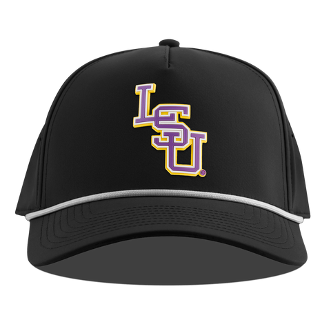 Louisiana State University "LSU Baseball" Curved 5 Panel Rope Black