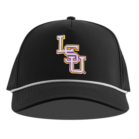 Louisiana State University "LSU Baseball" Curved 5 Panel Rope Black