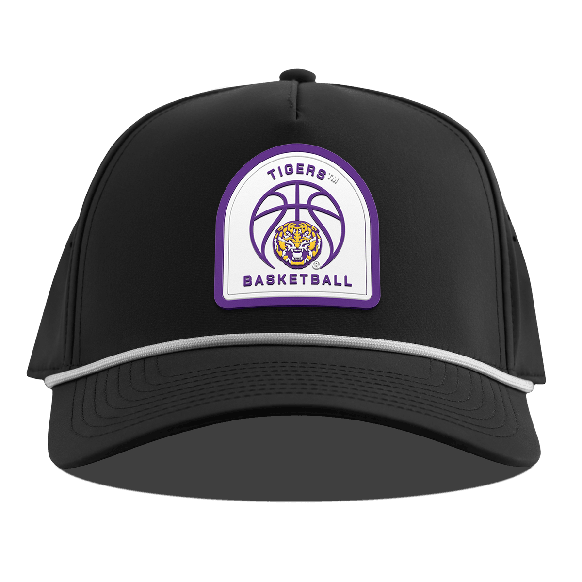 Louisiana State University "LSU Basketball" Curved 5 Panel Rope Black