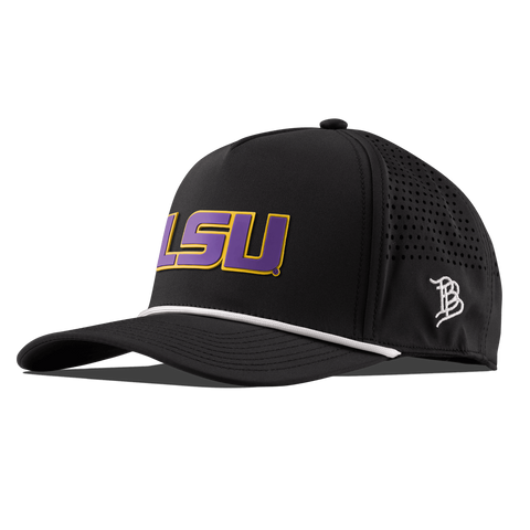 Louisiana State University "LSU Block" Curved 5 Panel Rope Black
