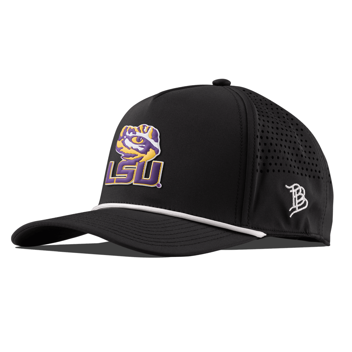 Louisiana State University "LSU Tiger Eye" Curved 5 Panel Rope Black