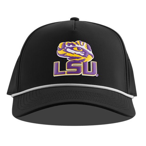 Louisiana State University "LSU Tiger Eye" Curved 5 Panel Rope Black