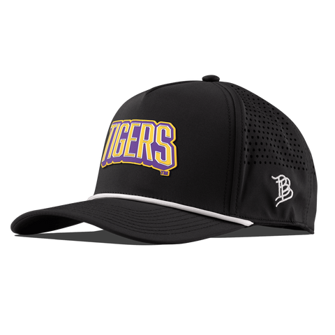 Louisiana State University "LSU Tigers Block" Curved 5 Panel Rope Black
