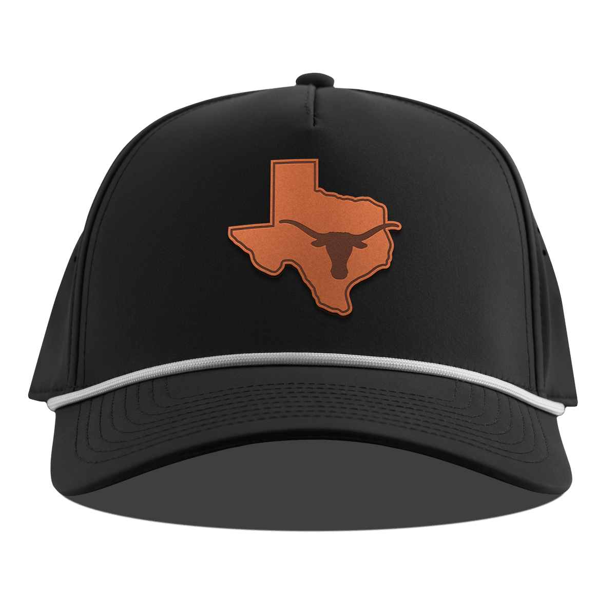 University of Texas "Longhorn State Outline" Curved 5 Panel Rope Black 