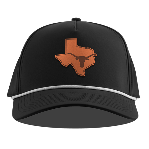 University of Texas "Longhorn State Outline" Curved 5 Panel Rope Black 