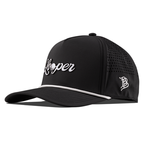 Looper Curved 5 Panel Rope Black/White