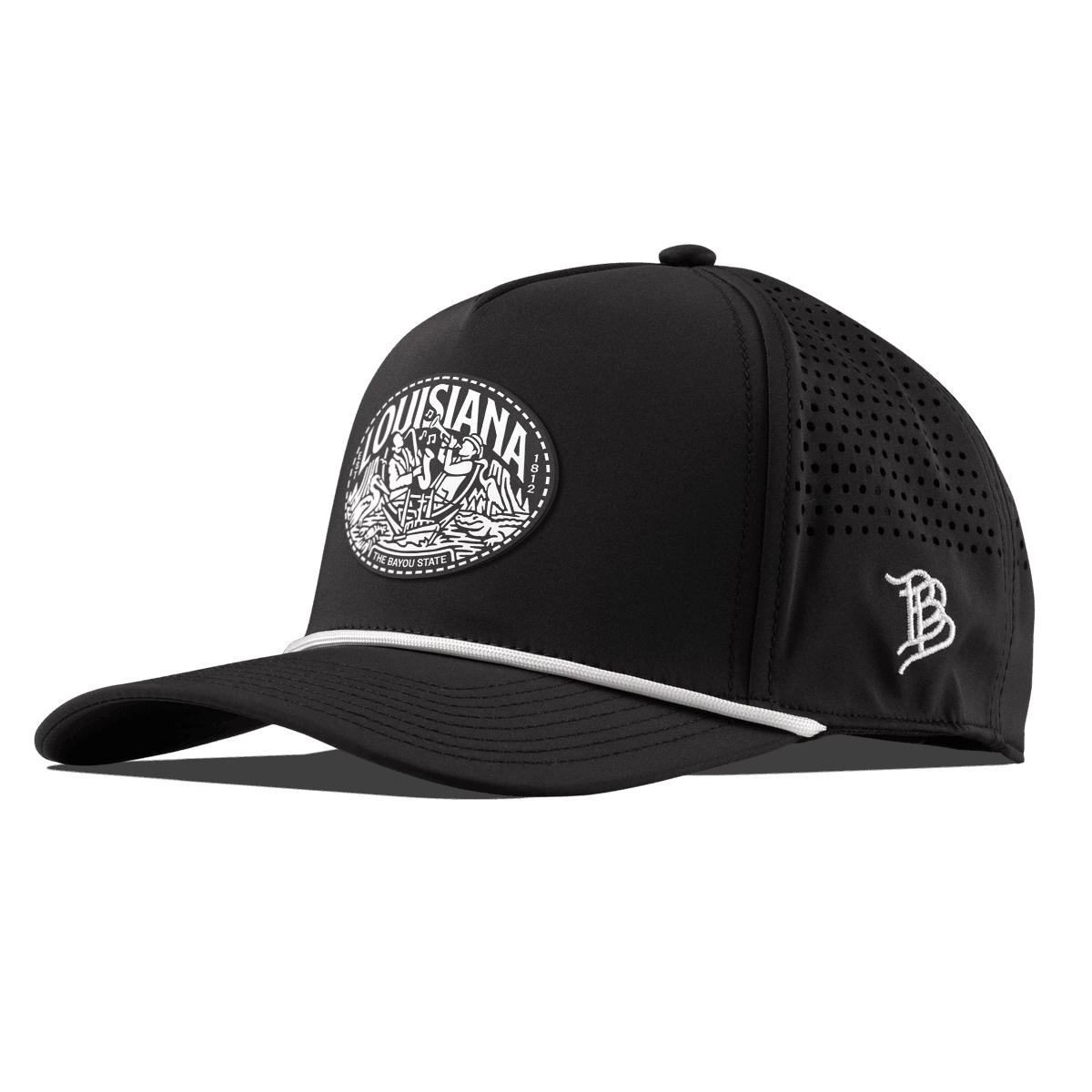 Louisiana Traveler Curved 5 Panel Rope Black