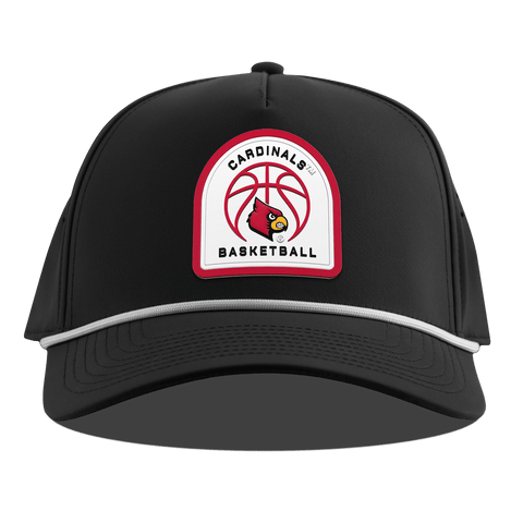University of Louisville "Louisville Basketball" Curved 5 Panel Rope Black