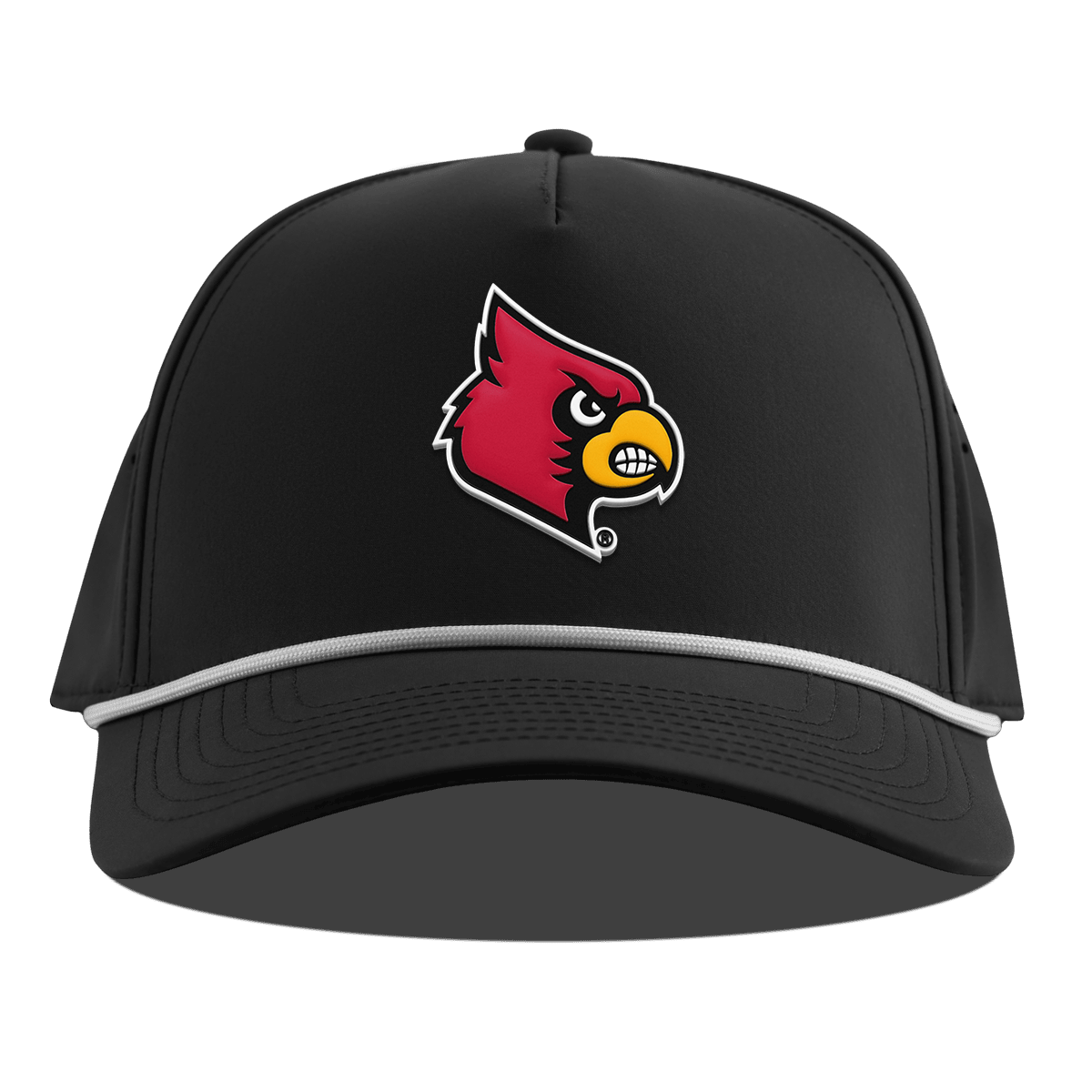 University of Louisville "Louisville Team Logo" Curved 5 Panel Rope Black