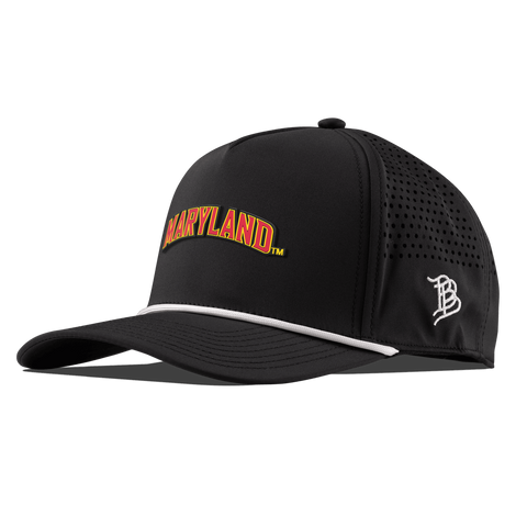 University of Maryland "Maryland Block" Curved 5 Panel Rope Black