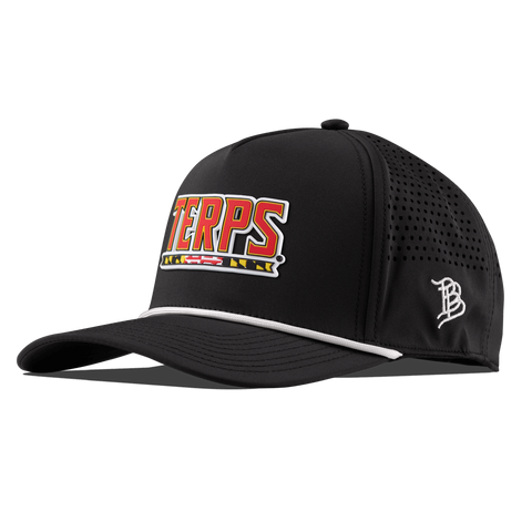 University of Maryland "Maryland Terps" Curved 5 Panel Rope Black