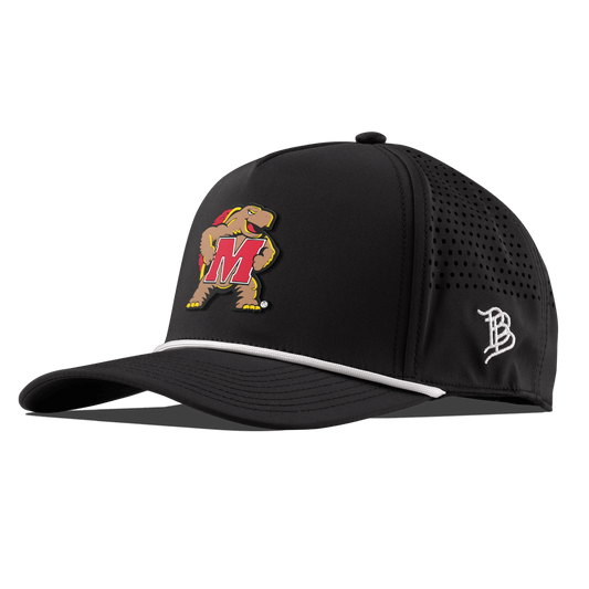 University of Maryland "Maryland Terrapin Team Logo" Curved 5 Panel Rope Black
