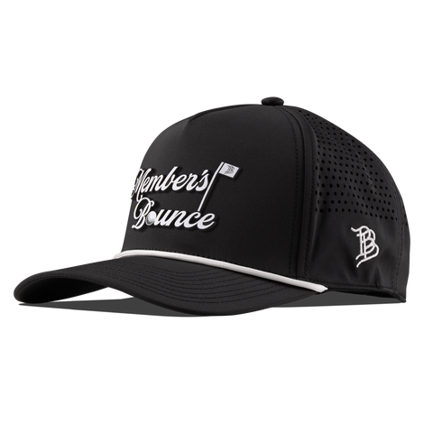 Member's Bounce Curved 5 Panel Rope Black/White