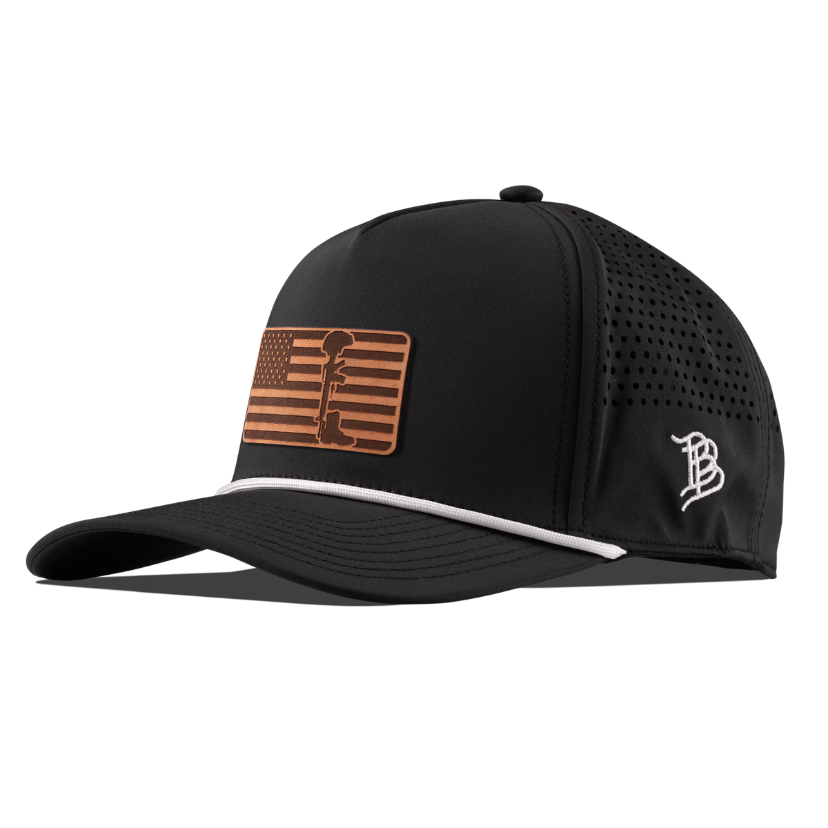 Memorial Curved 5 Panel Rope Black/White