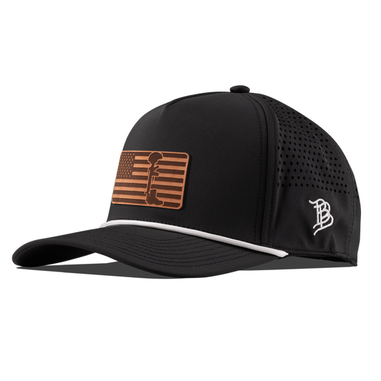 Memorial Curved 5 Panel Rope Black/White