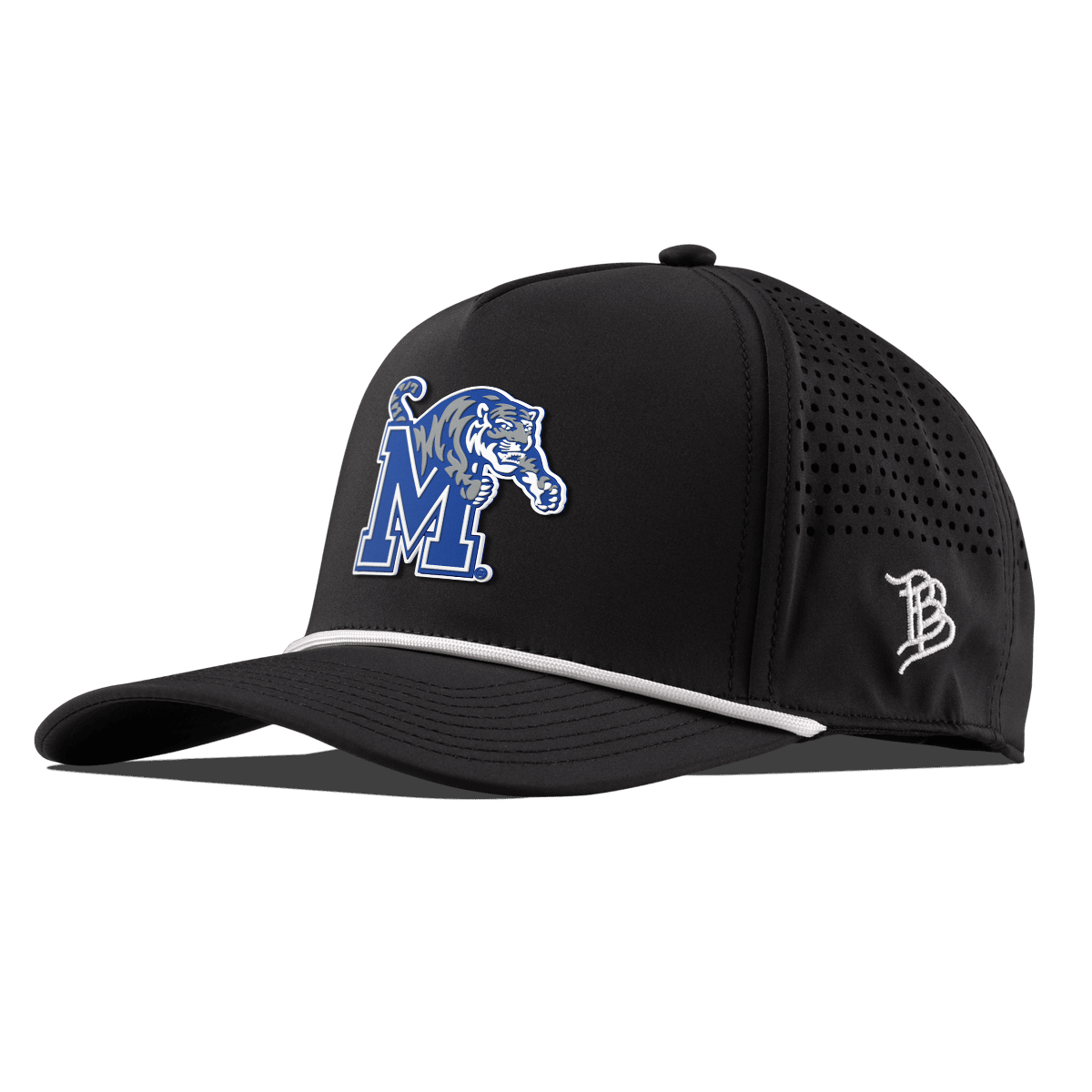 University of Memphis "Memphis Team Logo" Curved 5 Panel Rope Black