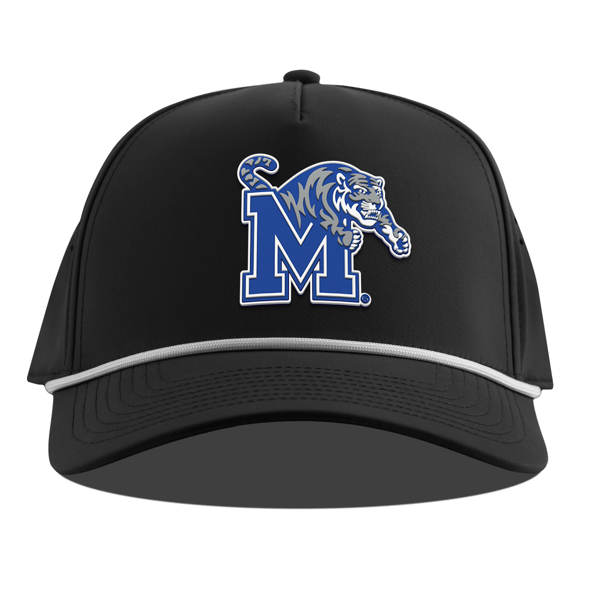 University of Memphis "Memphis Team Logo" Curved 5 Panel Rope Black