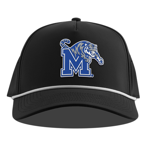 University of Memphis "Memphis Team Logo" Curved 5 Panel Rope Black