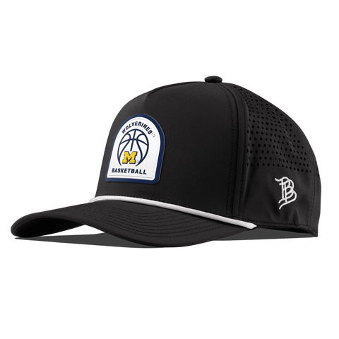 University of Michigan "Michigan Basketball" Curved 5 Panel Rope Black