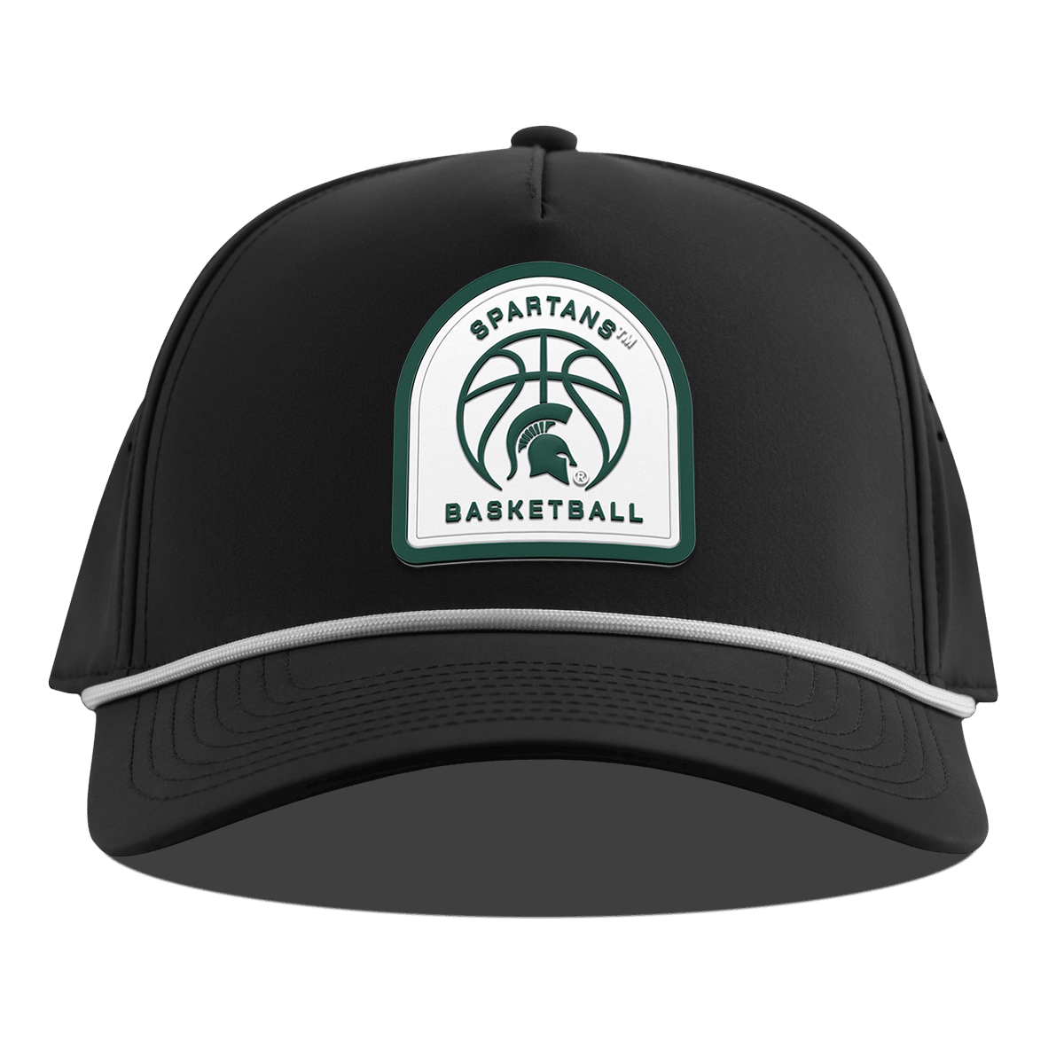 Michigan State University "Michigan State Basketball" Curved 5 Panel Rope Black