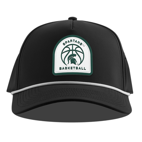 Michigan State University "Michigan State Basketball" Curved 5 Panel Rope Black
