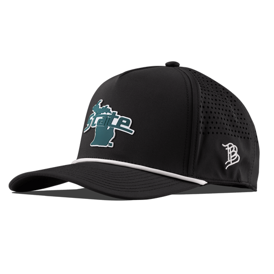 Michigan State University "Michigan State Outline" Curved 5 Panel Rope Black