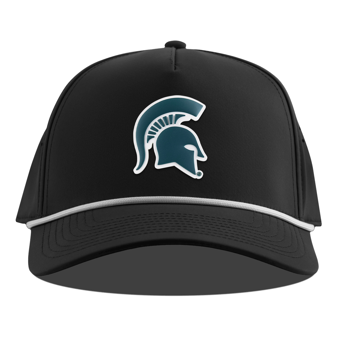 Michigan State University "Michigan State Spartan" Curved 5 Panel Rope Black