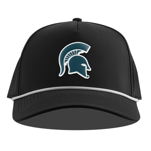 Michigan State University "Michigan State Spartan" Curved 5 Panel Rope Black