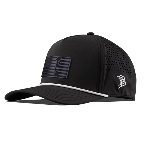 Midnight Memorial Curved 5 Panel Rope Black/White