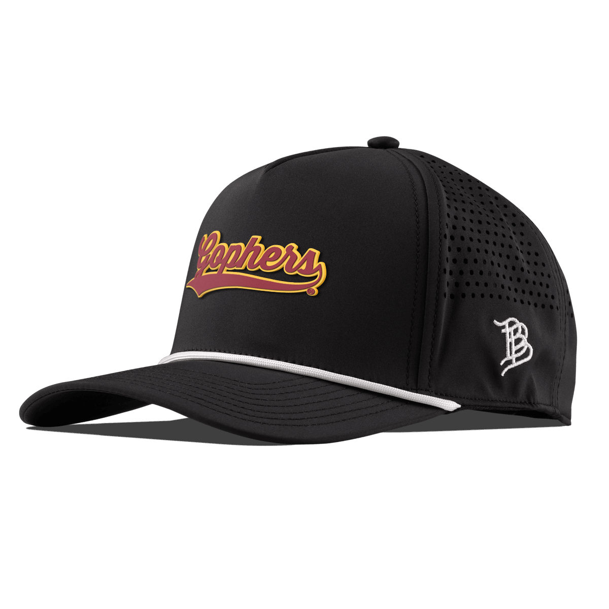 University of Minnesota "Minnesota Gophers Script" Curved 5 Panel Rope Black