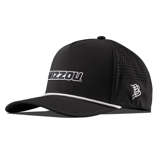 University of Missouri "Mizzou Block" Curved 5 Panel Rope Black