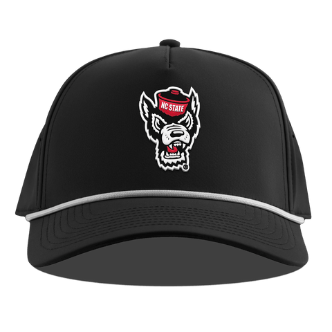 North Carolina State "NC State Team Logo" Curved 5 Panel Rope Black